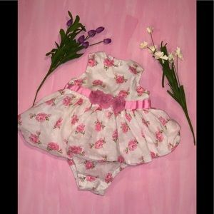 Pink flower dress